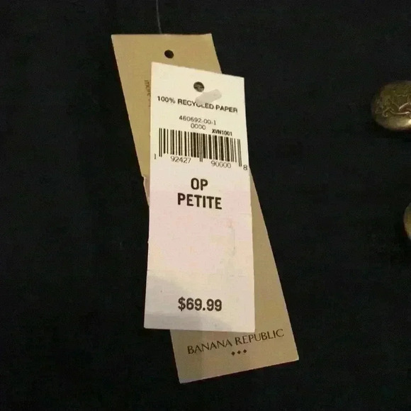 Banana republic Dark Wash Dress Jeans pants w/ Nautical Style Button Accents - Picture 3 of 5